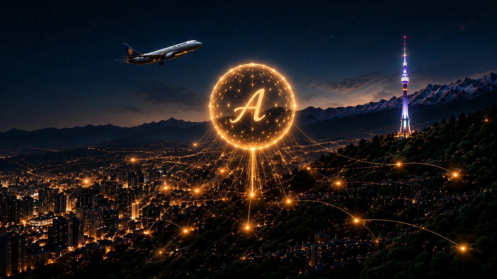 Ночной Алматы — A-LUX